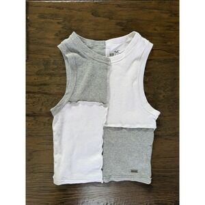 Hollister Colorblock Must-Have Collection Patchwork Ribbed Tank Top XS